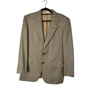 Brioni Wool Silk Expressly For Courtroué Mens Houndstooth Blazer Size 40R career